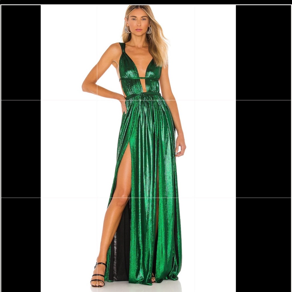BRONX & BANCO GODDESS GRECIAN GOWN EMERALD M